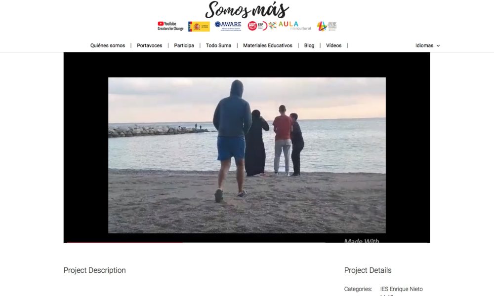 Captura de la web oficial "somos-mas.es"
