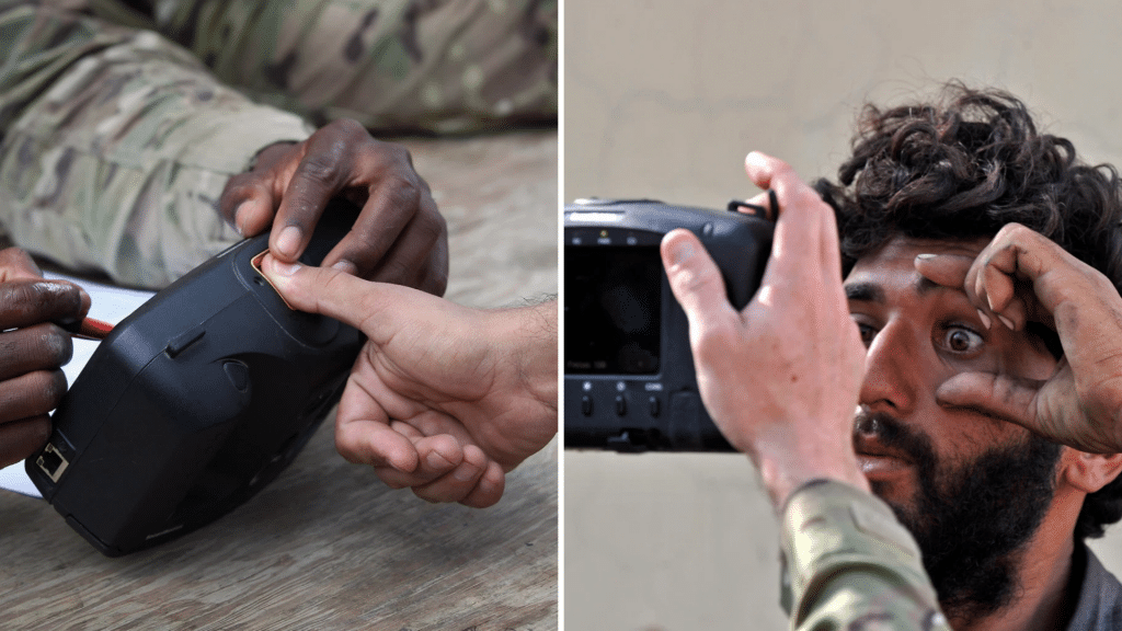 Por lo menos 7.000 equipos biométricos tenía el Ejército de Estados Unidos en Kabul.