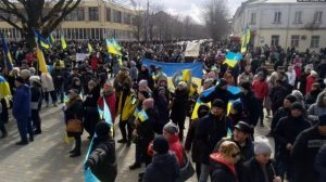 Manifestaciones contra el ocupante ruso